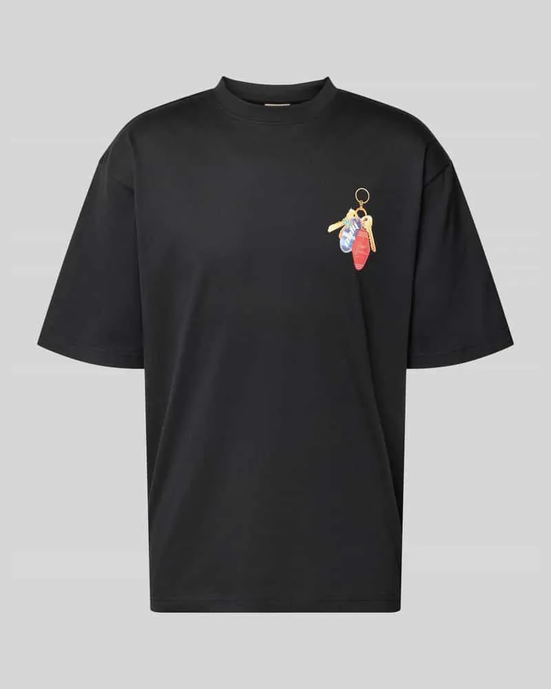 Only & Sons Boxy Fit T-Shirt aus reiner Baumwolle Modell 'FRED ESCAPE Black