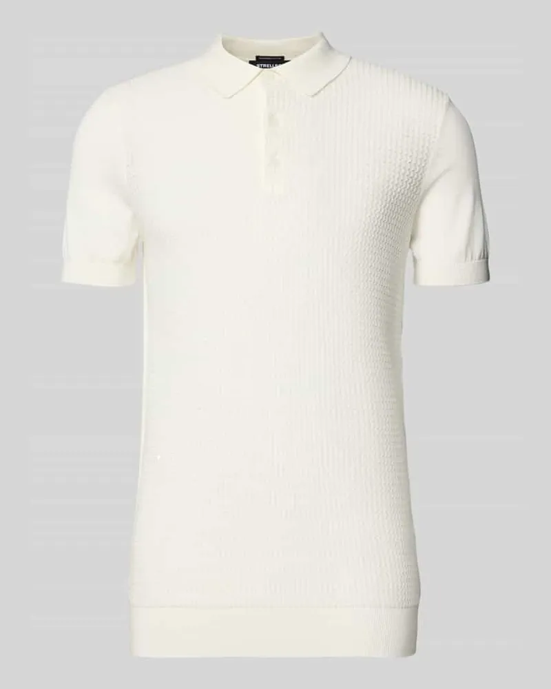 Strellson Regular Fit Poloshirt aus reiner Baumwolle Offwhite