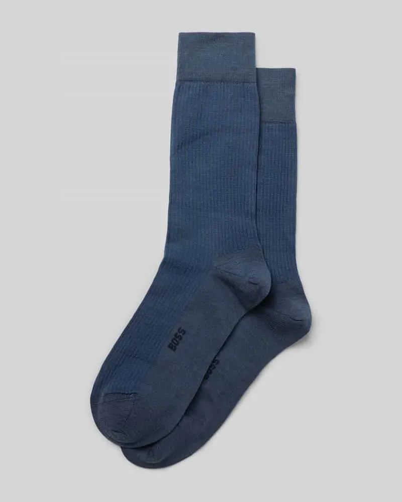 HUGO BOSS Socken aus Woll-Mix im 2er-Pack Jeansblau