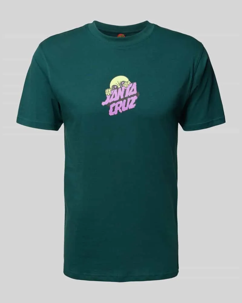 Santa Cruz T-Shirt mit Label-Print und Rundhalsausschnitt 