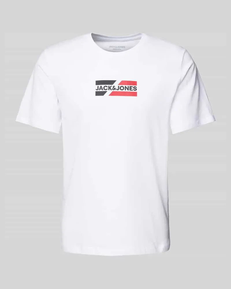 Jack & Jones T-Shirt mit Label-Print Modell 'CORP 