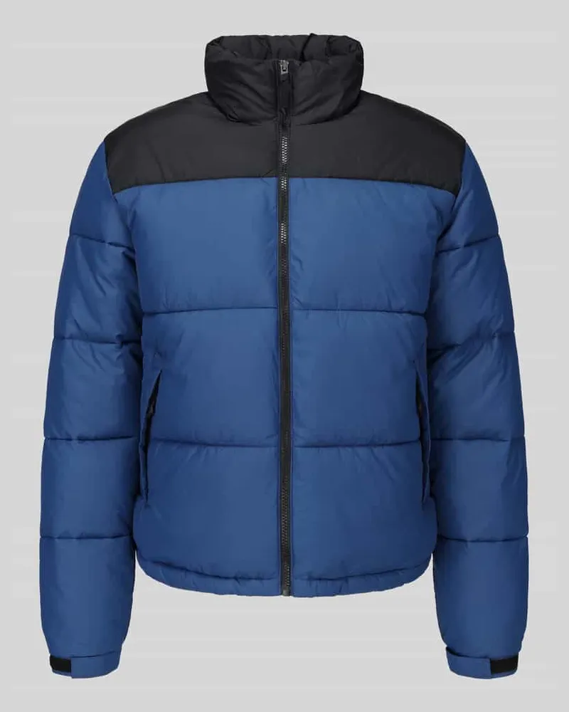 Only & Sons Regular Fit Steppjacke mit hohem Stehkragen Modell 'ONSMAVERICK Ocean