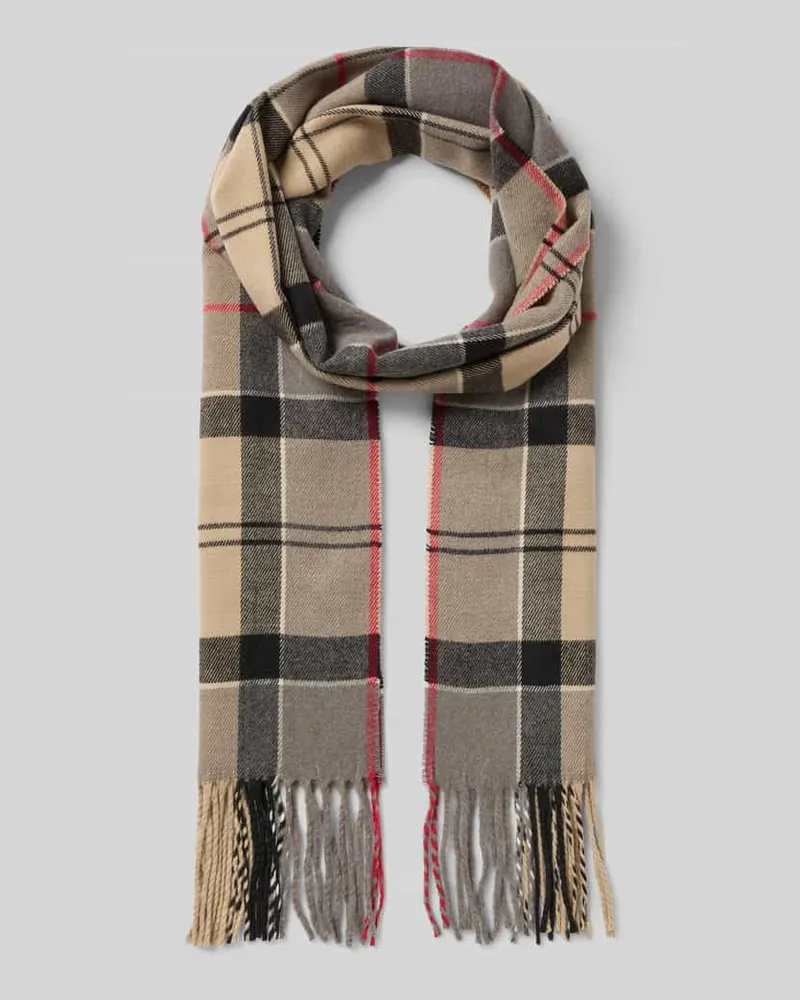 Barbour Schal mit Fransen Beige