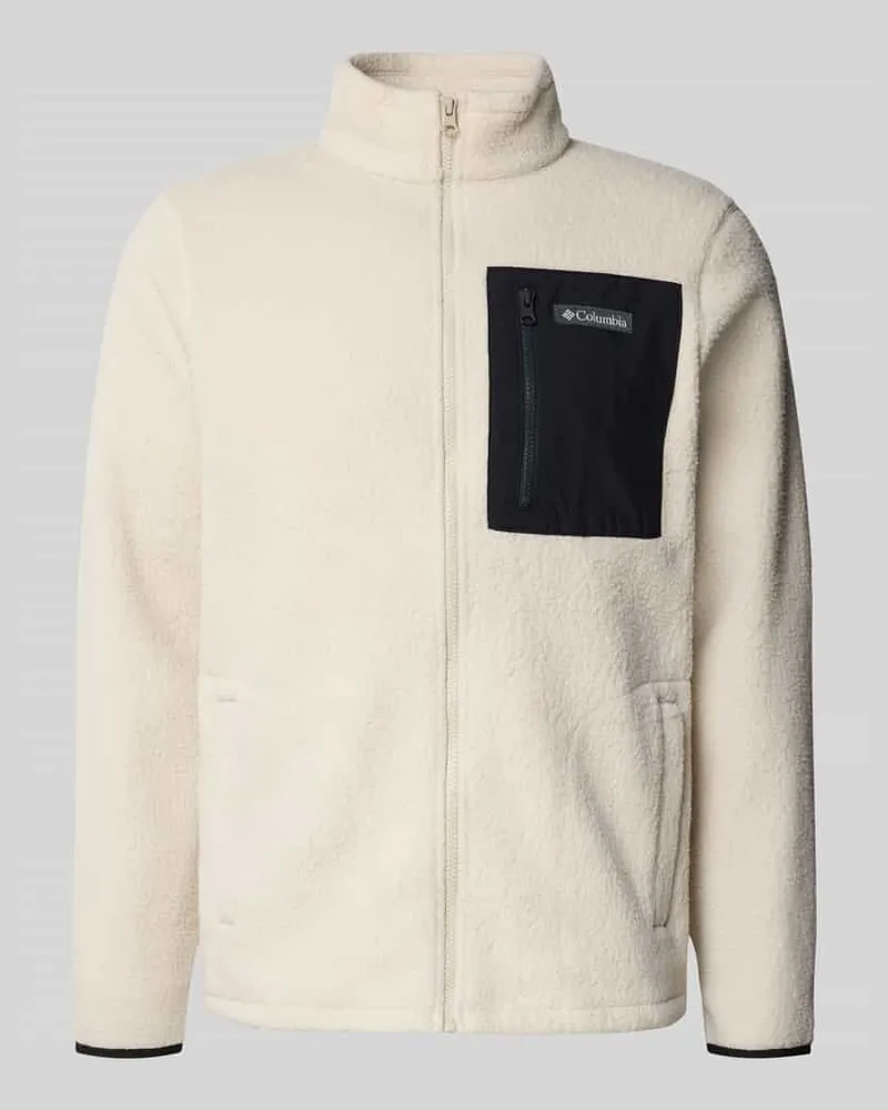 Columbia Sportswear Company Fleecejacke mit Brusttasche und Label-Stitching Modell 'Jasper 