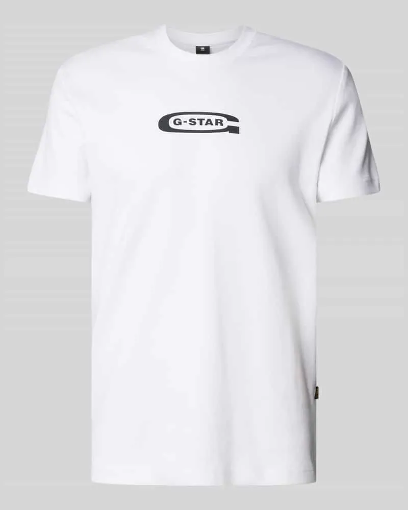 G-STAR RAW T-Shirt mit Label-Print 