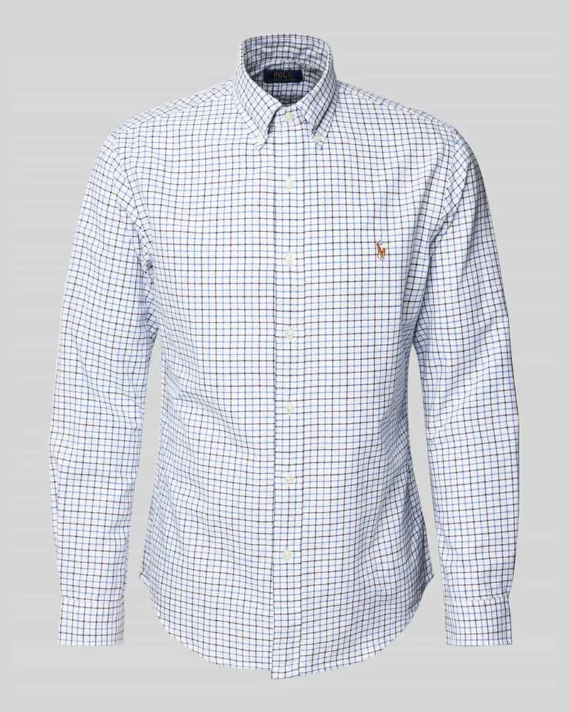 Ralph Lauren Regular Fit Freizeithemd mit Label-Stitching Hellblau
