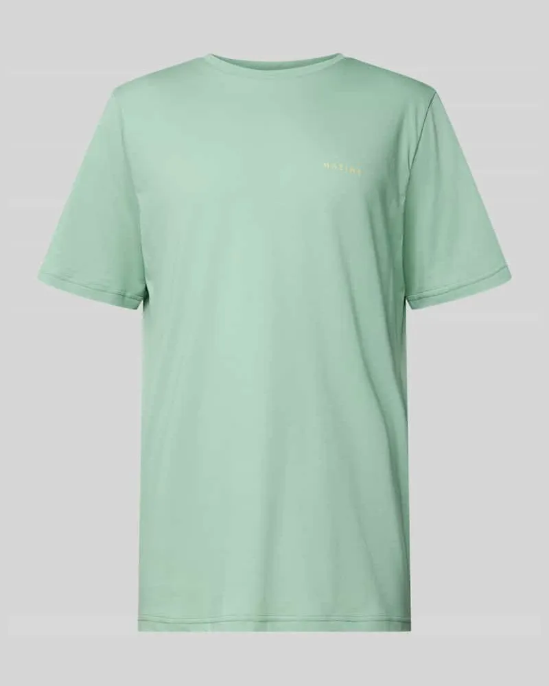 Mazine T-Shirt mit Label-Print Modell 'Stundon Mint