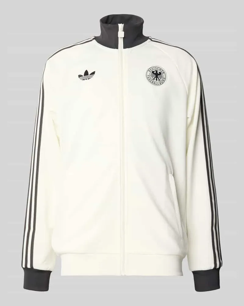 adidas Regular Fit Trainingsjacke mit Vereins Logo Applikation Modell 'BLACAS Offwhite