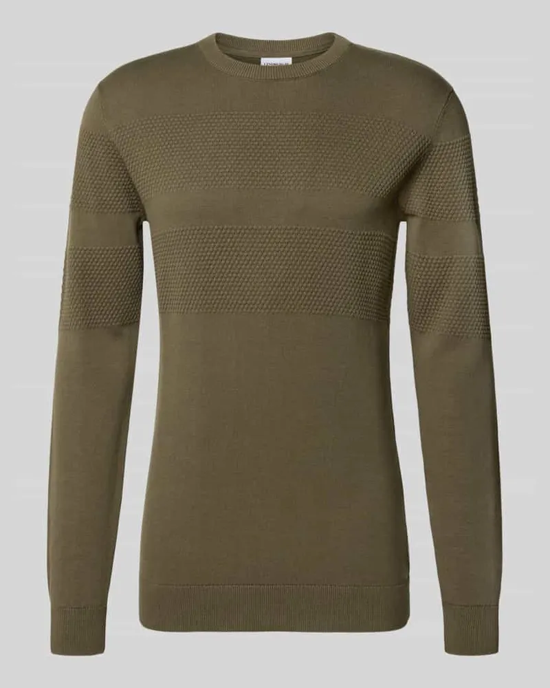 Lindbergh Strickpullover mit gerippten Abschlüssen 