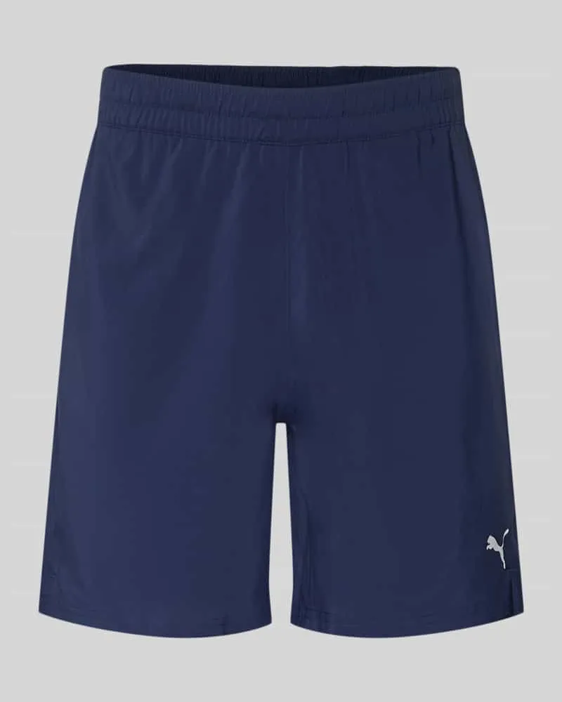 Puma Shorts mit Logo und elastischem Bund Marine
