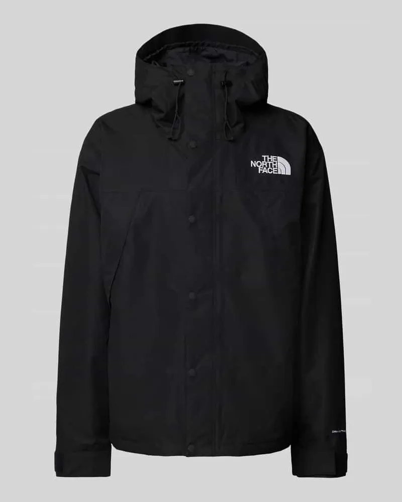 The North Face Windbreaker mit Label-Stitching Black