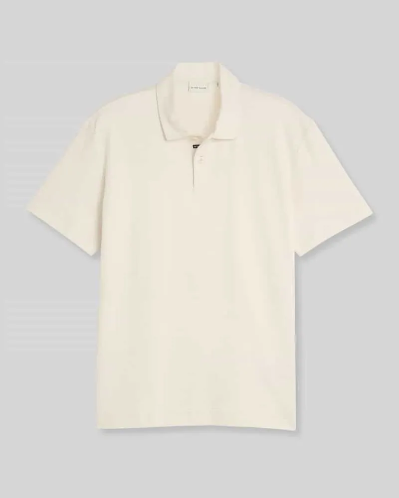 Tom Tailor Regular Fit Poloshirt aus reiner Baumwolle Modell 'structured polo Weiss