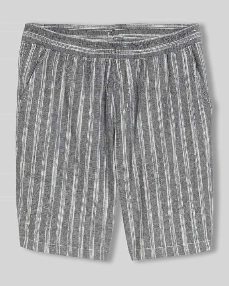 Tom Tailor Regular Fit Shorts aus Baumwoll-Leinen-Mix Hellgrau