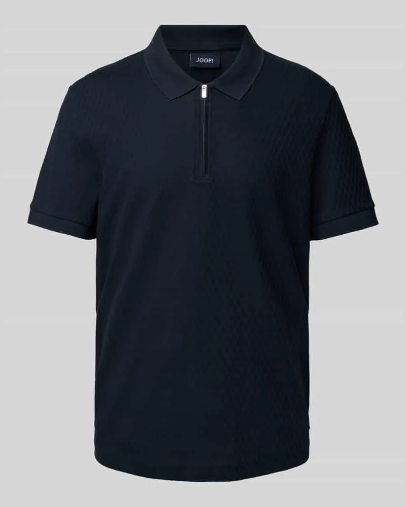 JOOP! Regular Fit Poloshirt mit Strukturmuster Modell 'Brody Marine