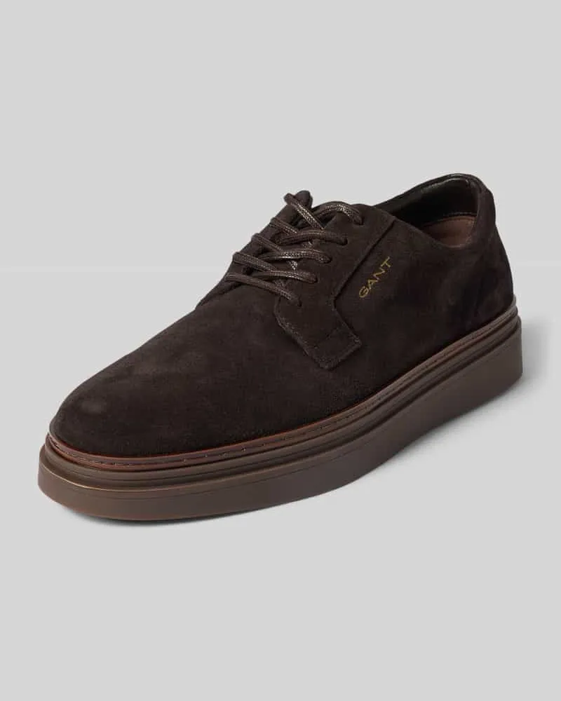 Gant Schnürschuhe aus echtem Leder Modell 'Kinzoon Dunkelbraun