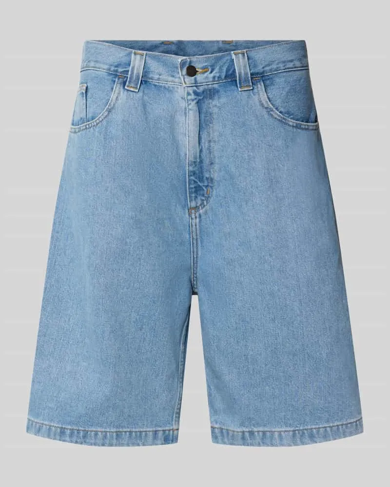 Carhartt WIP Jeansshorts mit Eingrifftaschen Modell 'Brandon Jeansblau