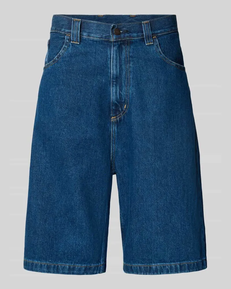 Carhartt WIP Jeansshorts mit Eingrifftaschen Modell 'Brandon Jeansblau
