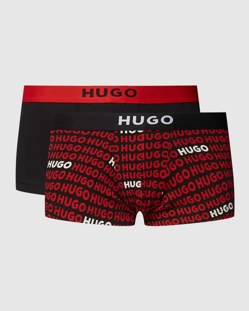 HUGO BOSS Trunks mit Label-Details Modell 'BROTHER' im 2er-Pack 