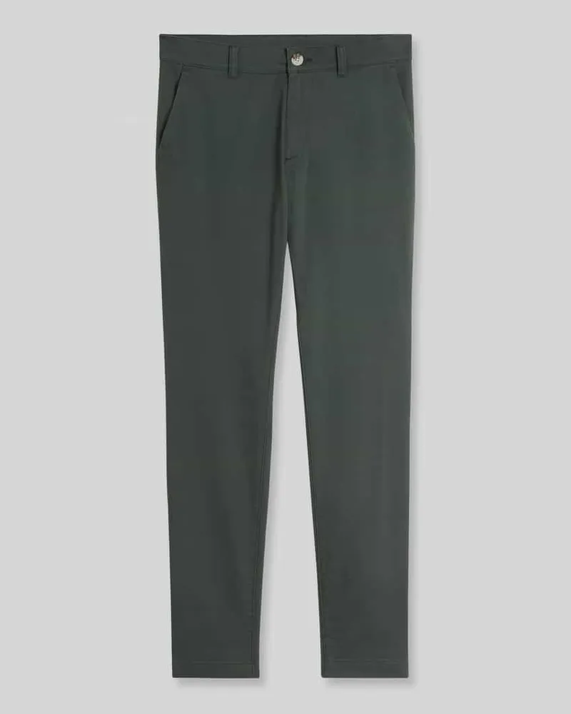 Tom Tailor Slim Fit Chino aus Baumwoll-Mix Modell 'TRAVIS Oliv