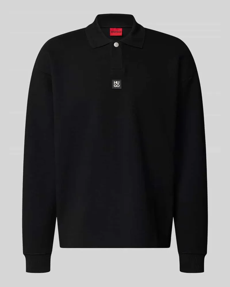 HUGO BOSS Oversize Fit Sweatshirt aus Baumwoll-Mix Modell 'Dabins Black