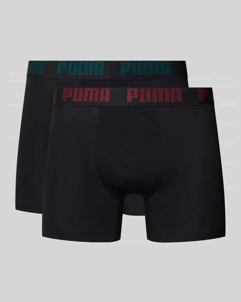 Puma Trunks mit elastischem Logo-Bund im 2er-Pack 