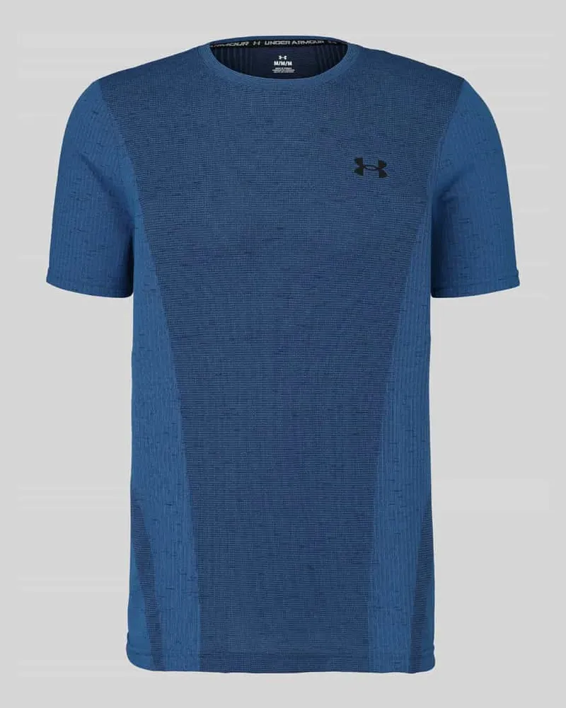 Under Armour Regular Fit Sport-T-Shirt mit Logo-Print Rauchblau