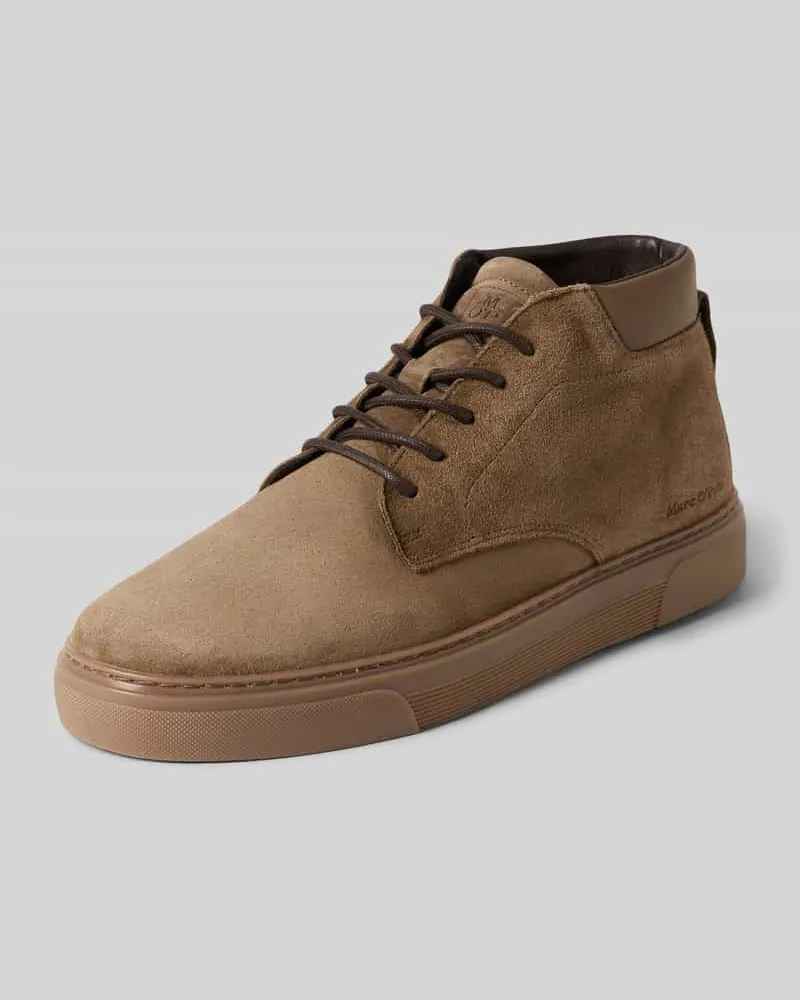 Marc O'Polo Sneaker aus echtem Rindsleder Modell 'MALTE 11 Taupe