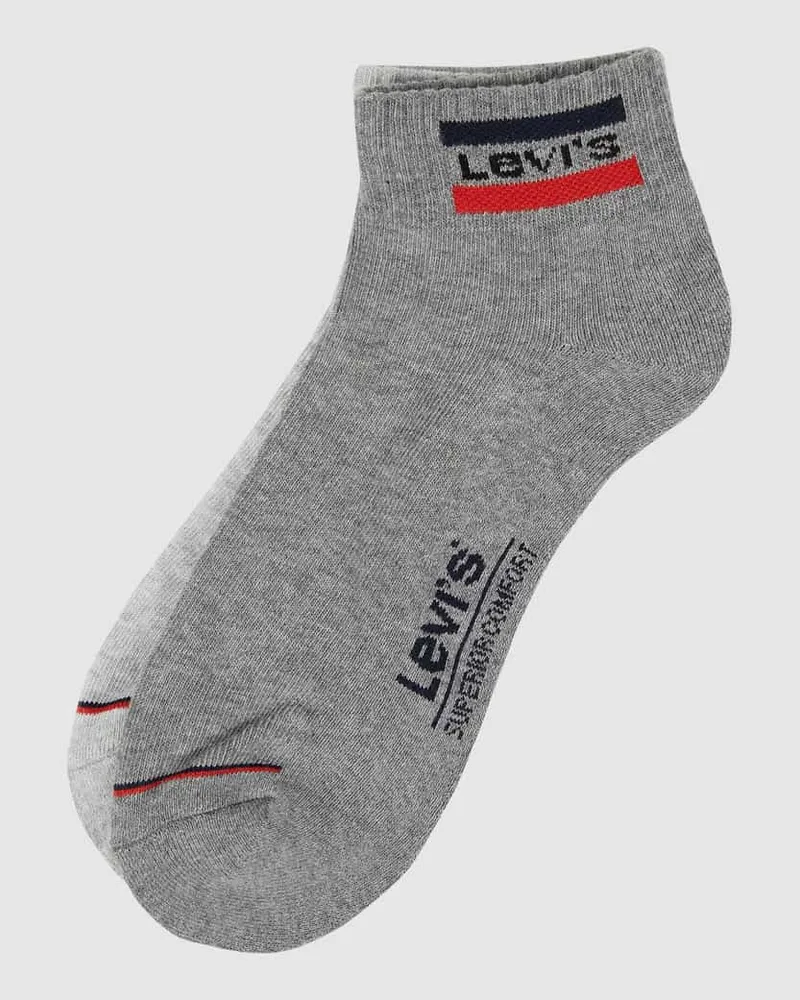 Levi's Socken mit Stretch-Anteil im 2er-Pack Mittelgrau