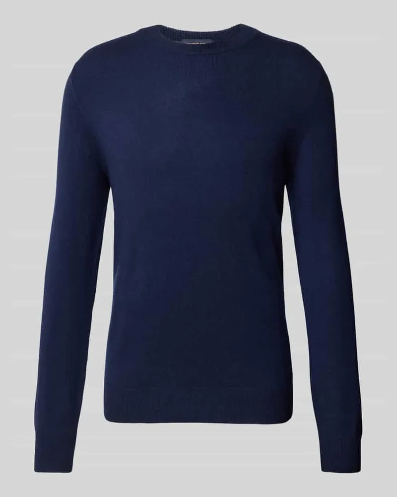 Christian Berg Regular Fit Strickpullover aus Woll-Kaschmir-Mix Marine