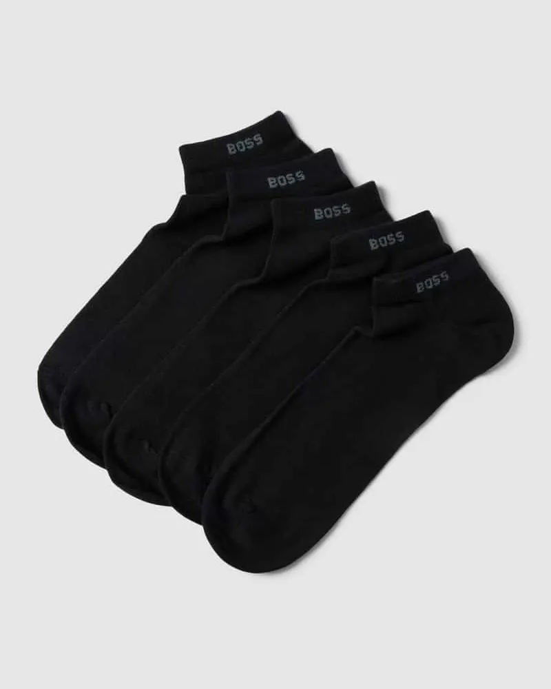HUGO BOSS Sneakersocken mit Label-Detail im 5er-Pack 