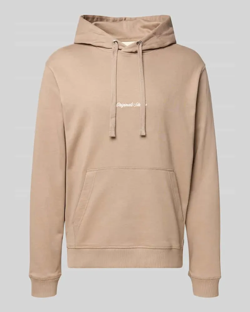 Jack & Jones Hoodie mit Känguru-Tasche und Label-Stitching 