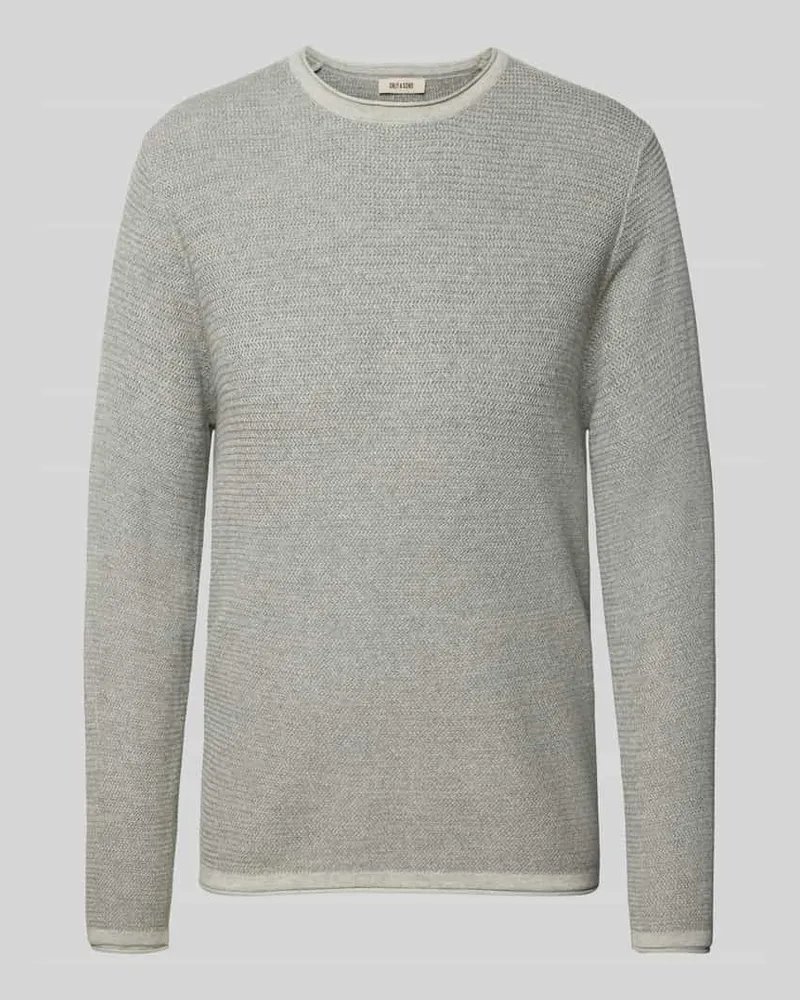 Only & Sons Regular Fit Strickpullover aus reiner Baumwolle Modell 'ERIC 