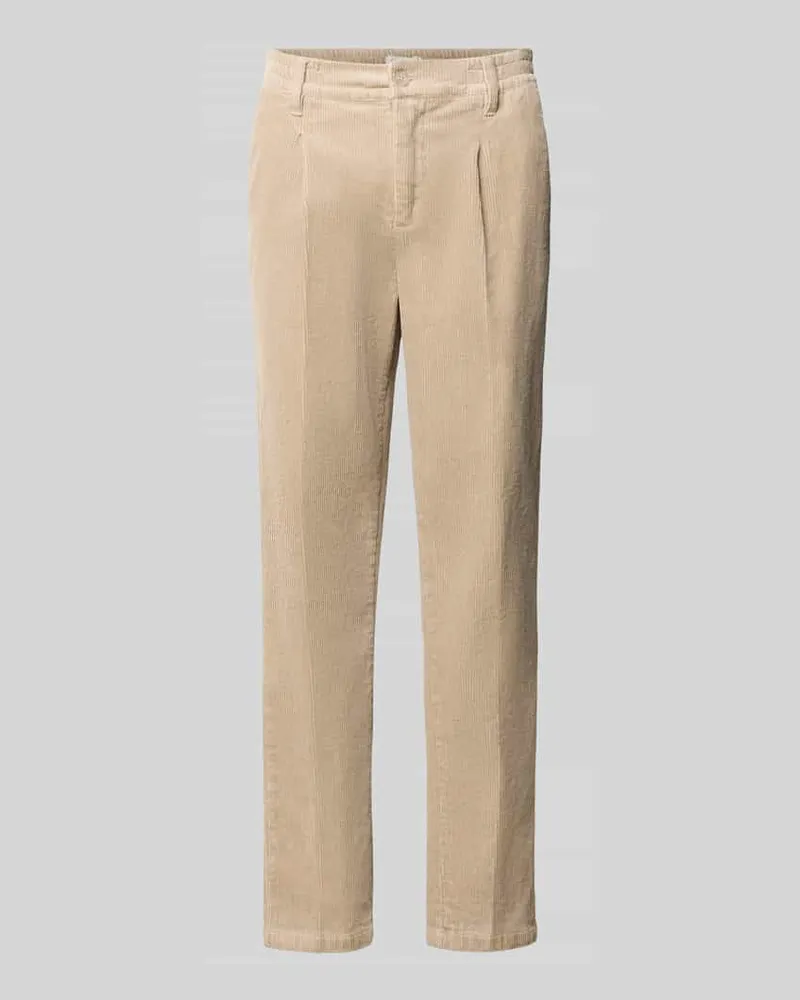 Casual Friday Cordhose mit elastischem Bund Modell 'MARC Beige