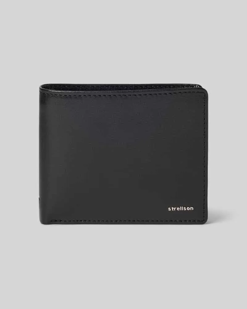 Strellson Portemonnaie aus echtem Leder Black