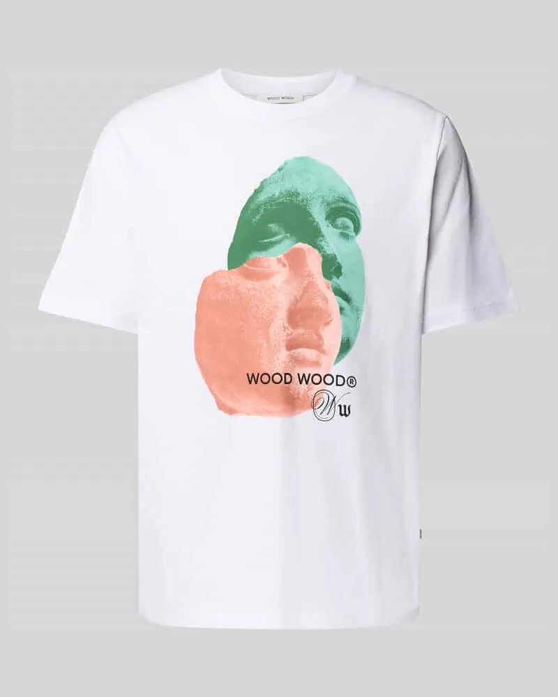 Wood Wood T-Shirt mit Motiv- und Label-Print Modell 'Bobby 