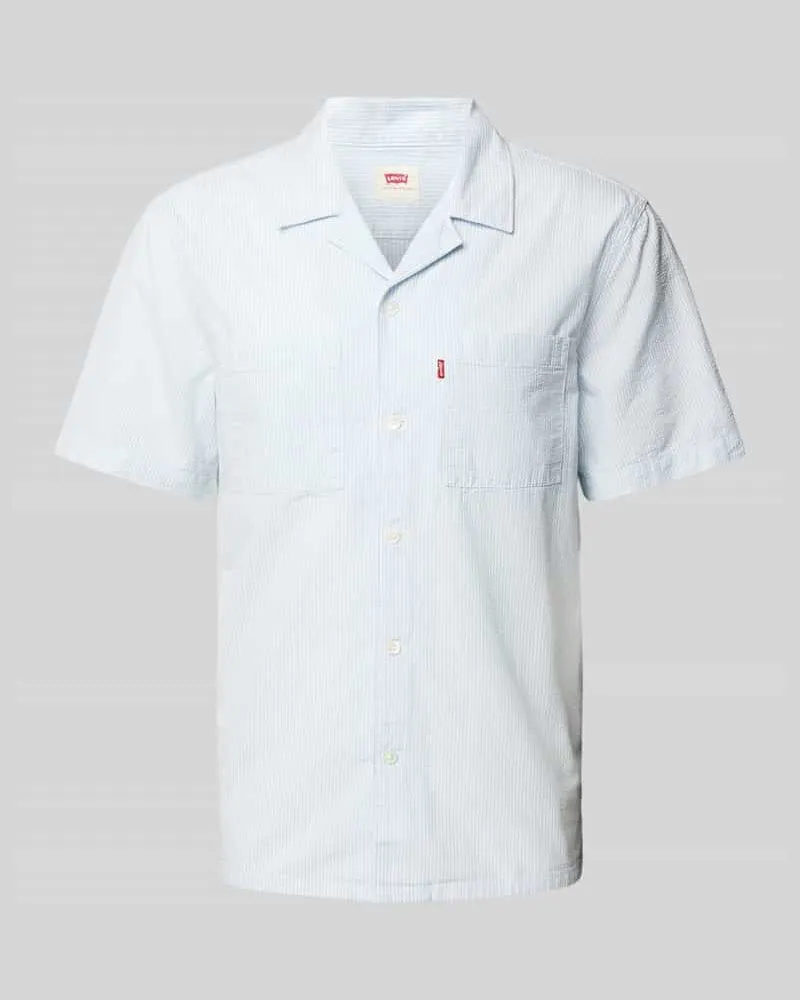 Levi's Freizeithemd mit Reverskragen Hellblau