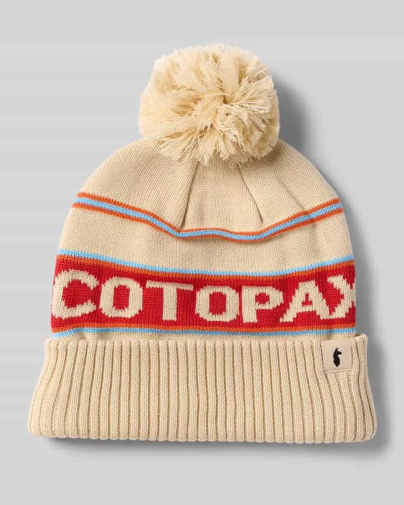 Cotopaxi Beanie mit Label-Details Sand