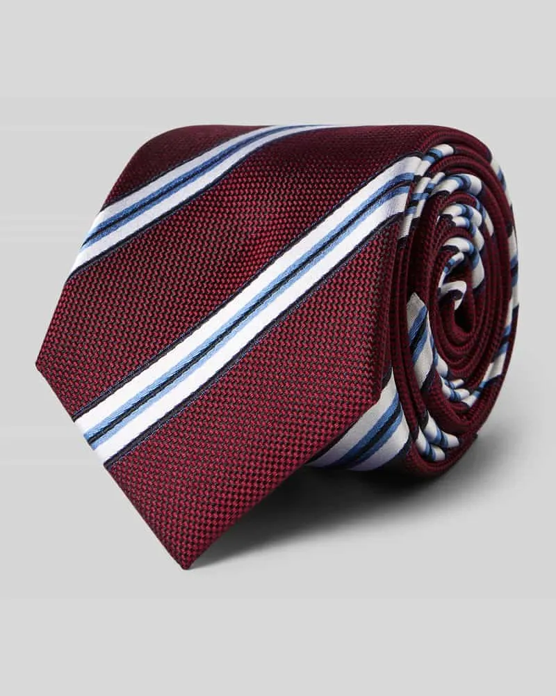 Monti Krawatte aus reiner Seide Bordeaux