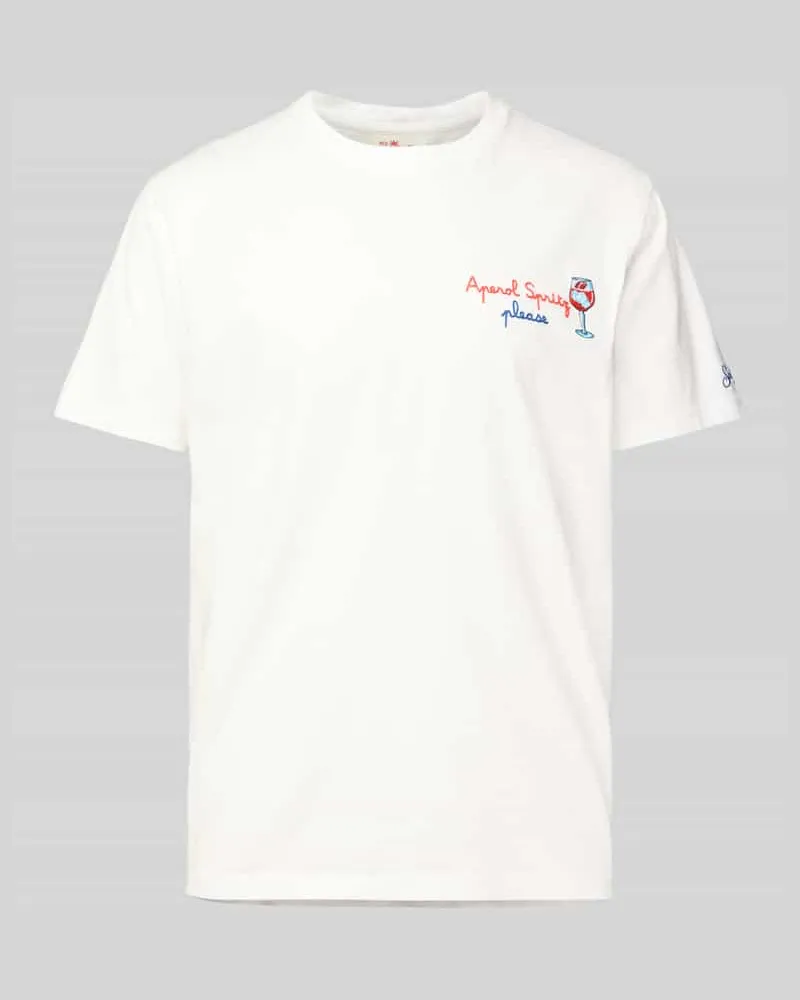 MC2 Saint Barth T-Shirt mit Motiv- und Statement-Stitching 