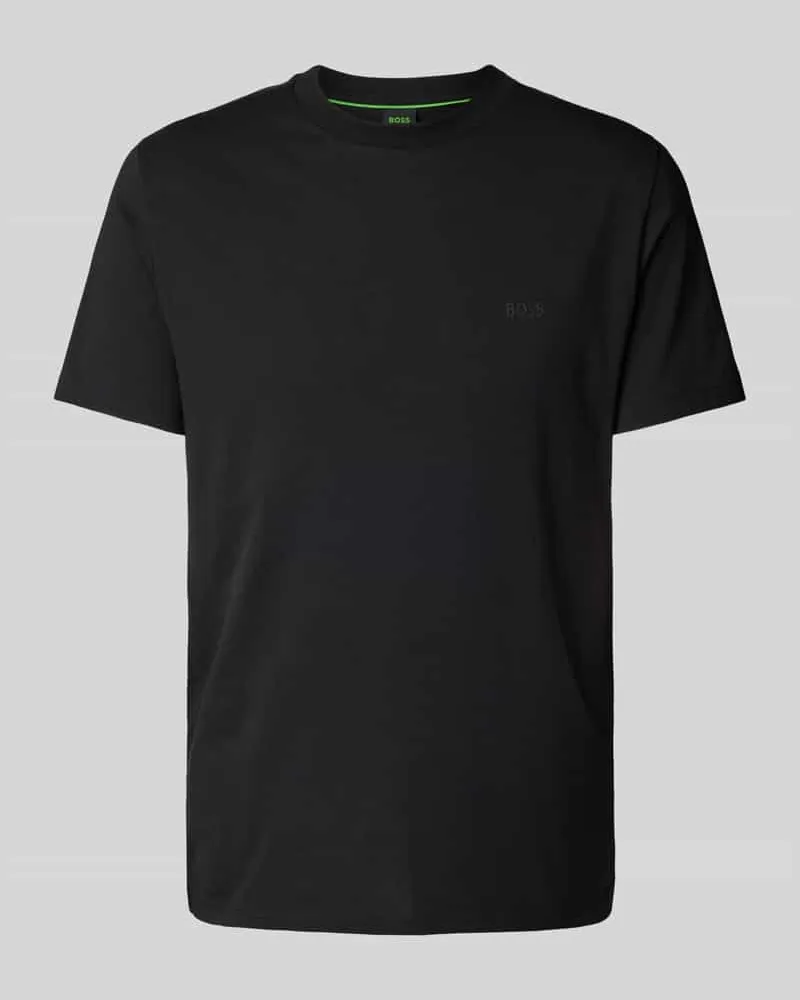 HUGO BOSS T-Shirt mit Label-Print Black