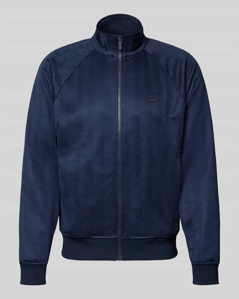 Lacoste Regular Fit Sweatjacke mit Logo-Patch Dunkelblau