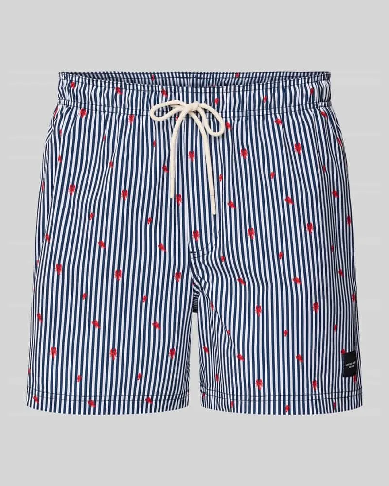 Jack & Jones Regular Fit Badeshorts mit Label-Patch Modell 'STMAUI 