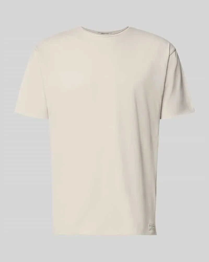 Scotch&Soda T-Shirt mit Rundhalsausschnitt und Rollsaum Hellgrau