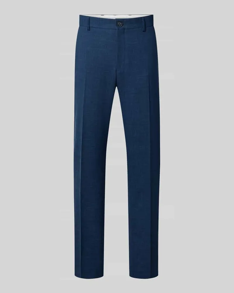 Selected Homme Slim Fit Anzughose mit Woll-Leinen-Anteil Modell 'OASIS Marine