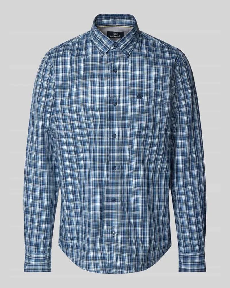 Lerros Regular Fit Freizeithemd mit Label-Stitching 