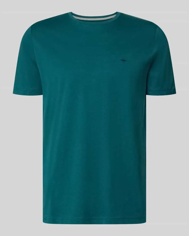 Fynch-Hatton T-Shirt mit Rundhalsausschnitt und Label-Stitching Bottle
