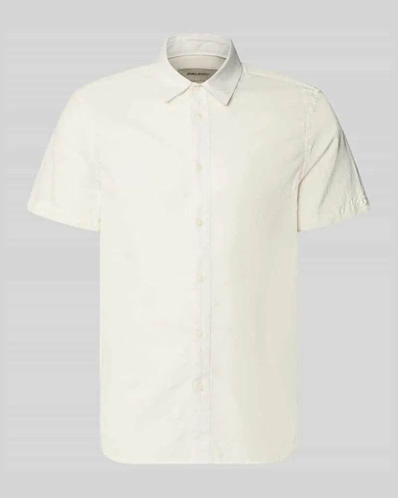 Blend Regular Fit Freizeithemd mit Kentkragen Modell 'ABAN Offwhite