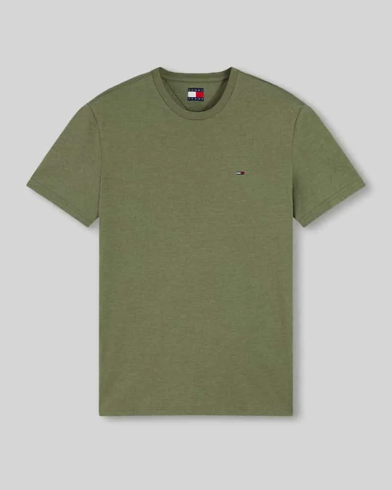 Tommy Hilfiger Slim Fit T-Shirt aus Baumwoll-Mix Khaki