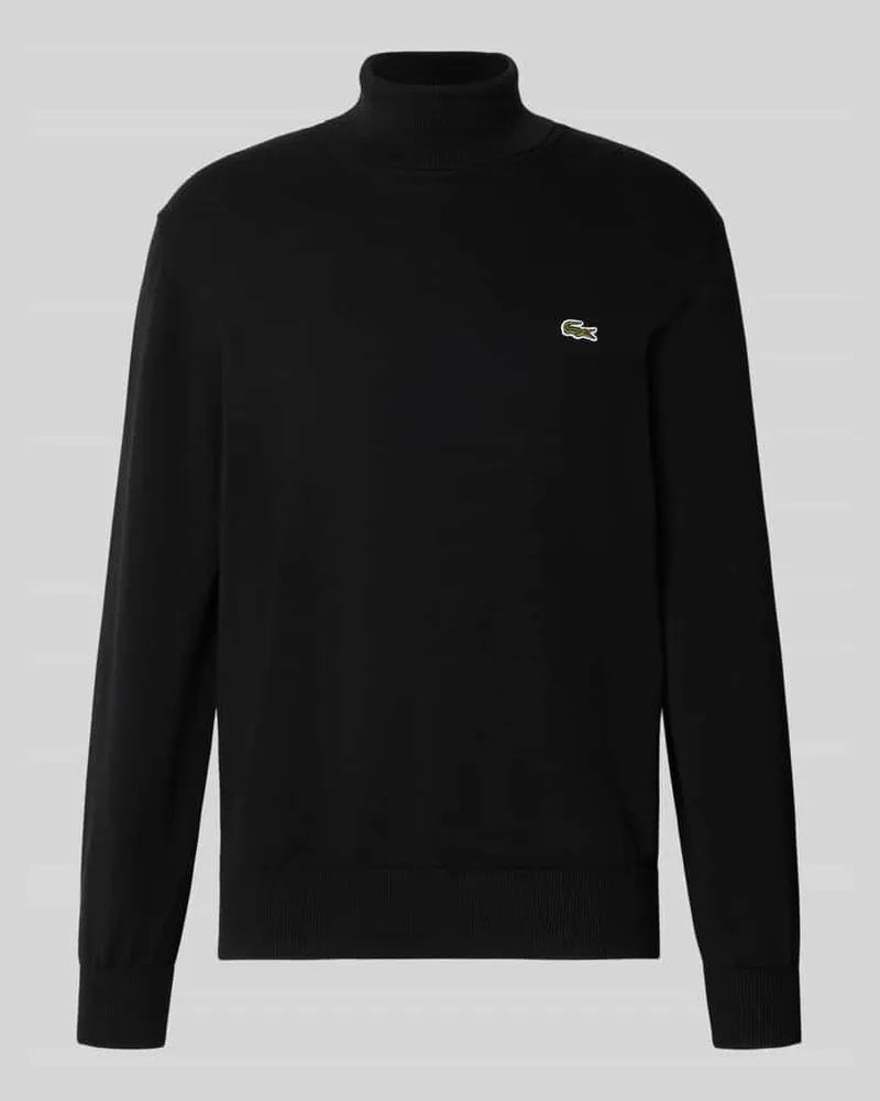 Lacoste Regular Fit Pullover aus reiner Baumwolle Black