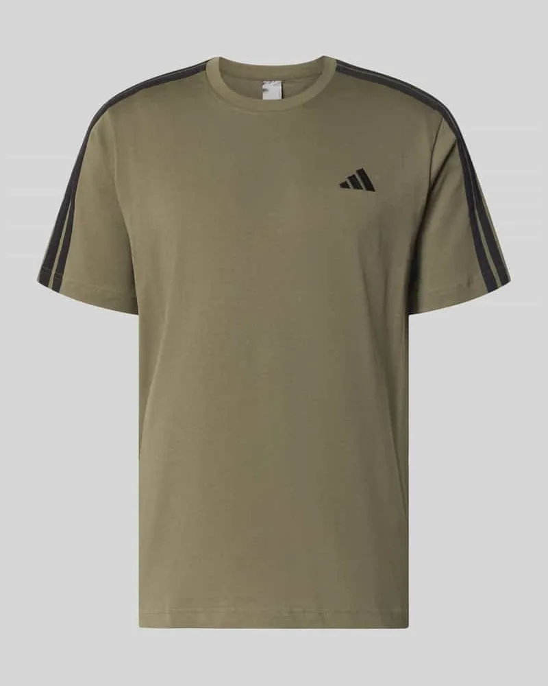 adidas Regular Fit T-Shirt aus reiner Baumwolle Modell 'M 3S SJ LC T Oliv